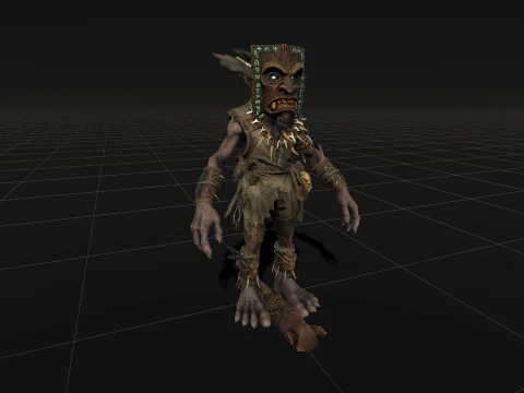 Goblin Shaman Three 3D Model