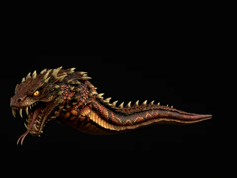 GiantSnake 3D Model