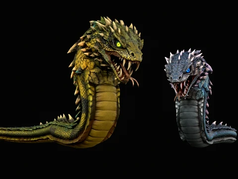 GiantSnake 3D Model