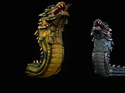GiantSnake 3D Model