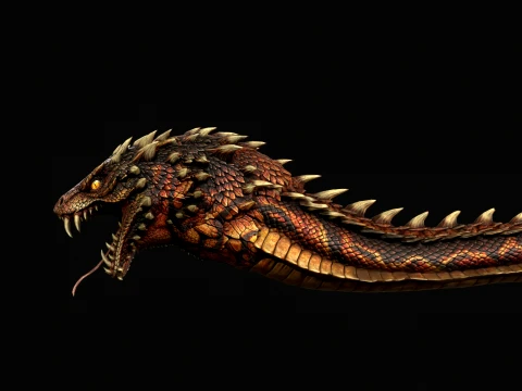 GiantSnake 3D Model
