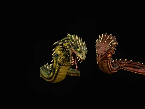 GiantSnake 3D Model