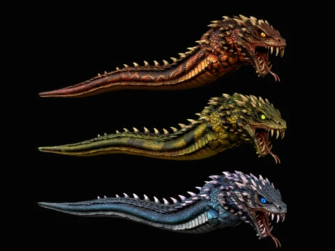 GiantSnake 3D Model