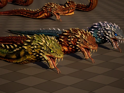 GiantSnake 3D Model