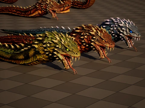 GiantSnake 3D Model