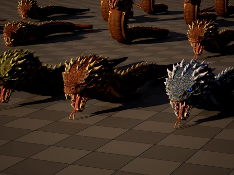 GiantSnake 3D Model