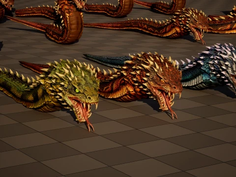 GiantSnake 3D Model
