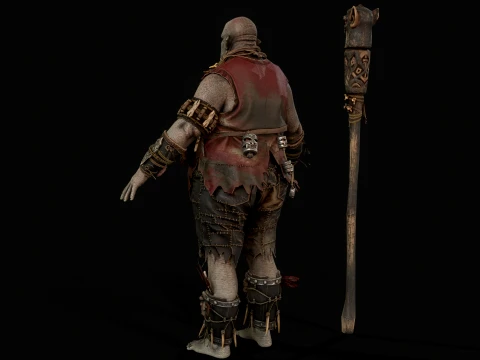 Orc Shaman Three 3D Model
