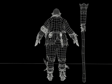 Orc Shaman Three 3D Model