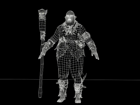 Orc Shaman Three 3D Model