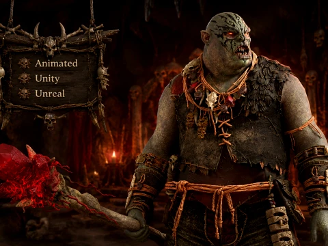Orc Shaman Four 3D Model