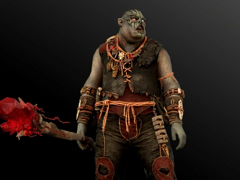 Orc Shaman Four 3D Model