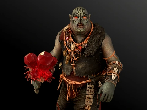 Orc Shaman Four 3D Model