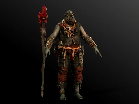 Orc Shaman Four 3D Model