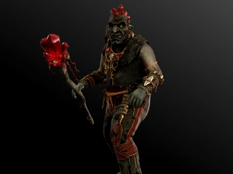 Orc Shaman Four 3D Model