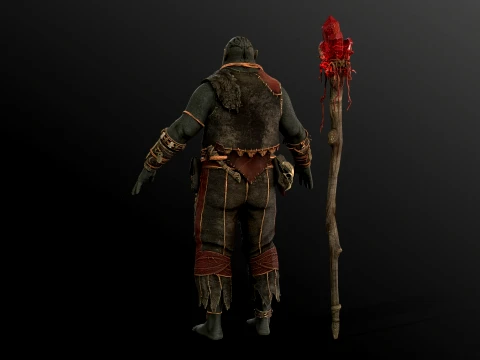 Orc Shaman Four 3D Model