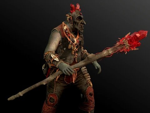Orc Shaman Four 3D Model