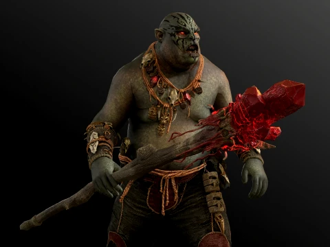 Orc Shaman Four 3D Model