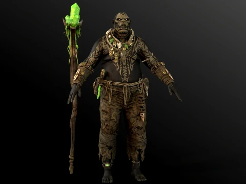 Orc Shaman Four 3D Model
