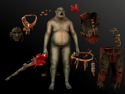 Orc Shaman Four 3D Model
