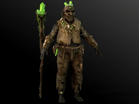 Orc Shaman Four 3D Model