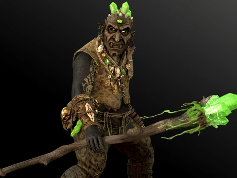 Orc Shaman Four 3D Model