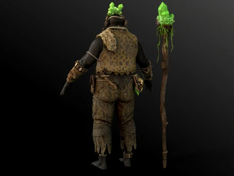 Orc Shaman Four 3D Model
