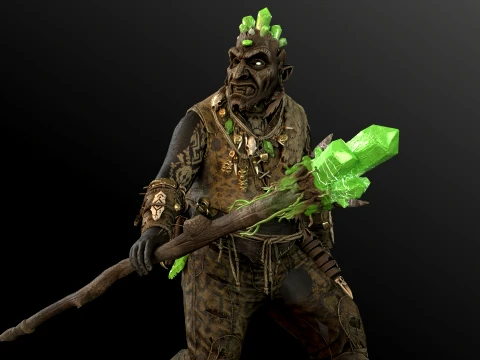 Orc Shaman Four 3D Model