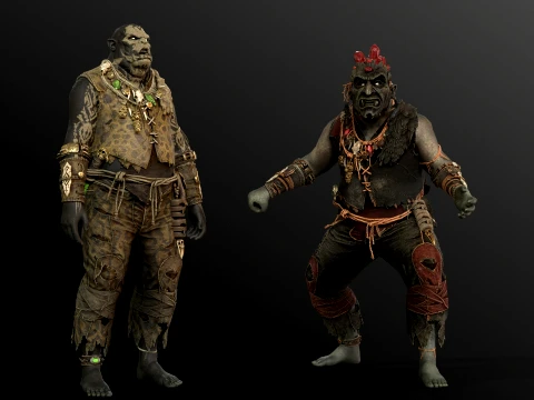 Orc Shaman Four 3D Model