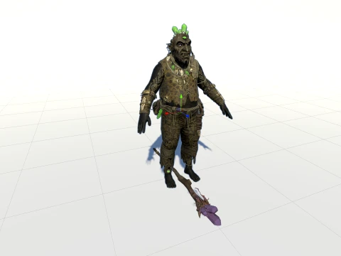 Orc Shaman Four 3D Model