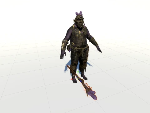 Orc Shaman Four 3D Model