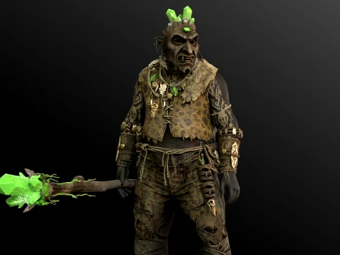 Orc Shaman Four 3D Model