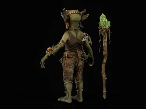 Goblin Shaman Four 3D Model