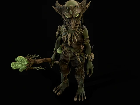 Goblin Shaman Four 3D Model