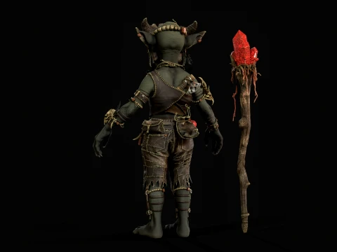 Goblin Shaman Four 3D Model