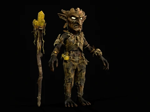 Goblin Shaman Four 3D Model