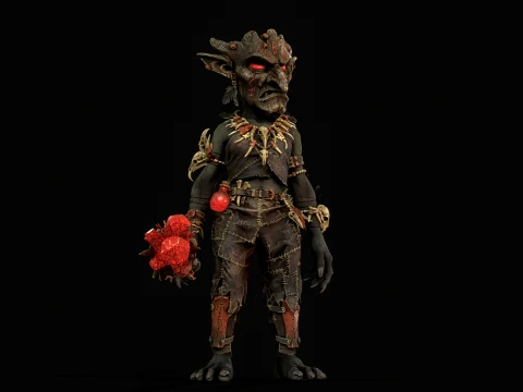 Goblin Shaman Four 3D Model