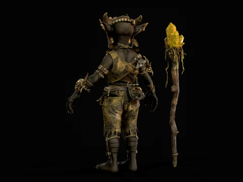Goblin Shaman Four 3D Model