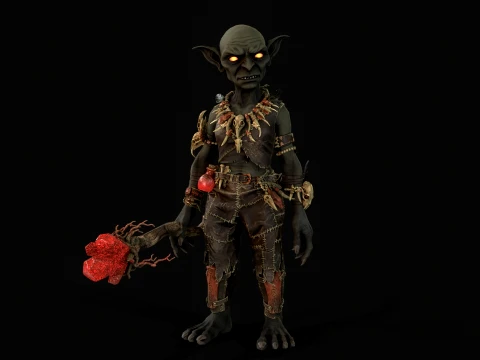 Goblin Shaman Four 3D Model