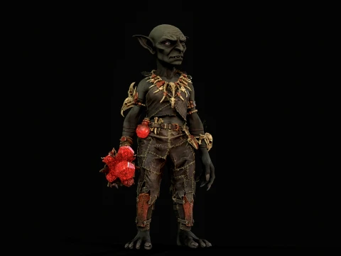 Goblin Shaman Four 3D Model