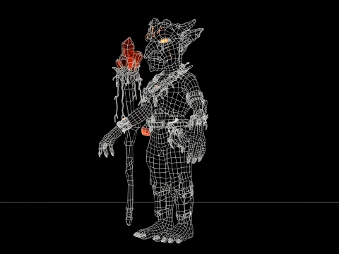 Goblin Shaman Four 3D Model