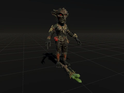 Goblin Shaman Four 3D Model