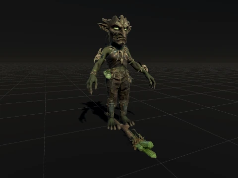 Goblin Shaman Four 3D Model