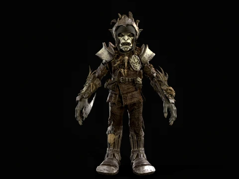 Goblin Fighter 1 3D Model