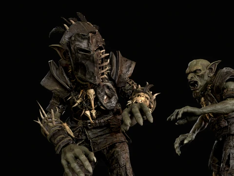 Goblin Fighter 1 3D Model