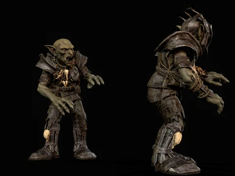 Goblin Fighter 1 3D Model