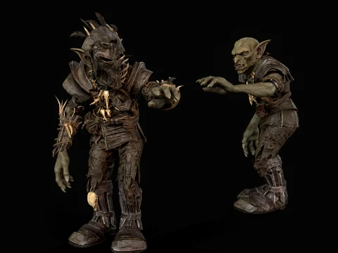 Goblin Fighter 1 3D Model