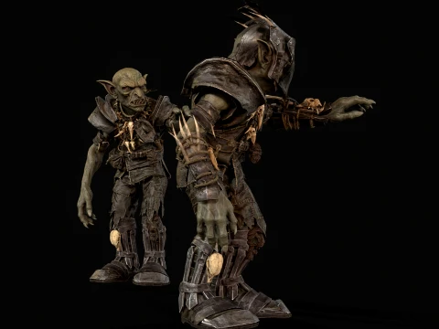 Goblin Fighter 1 3D Model