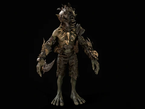 Goblin Fighter 1 3D Model