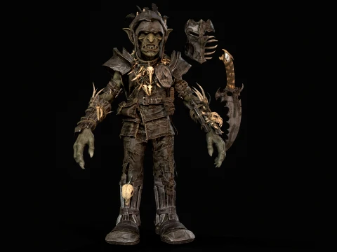 Goblin Fighter 1 3D Model